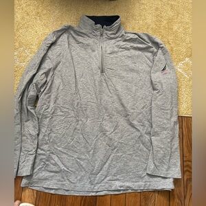 Nautica Gray Quarter-Zip Pullover